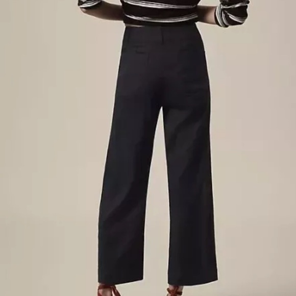 Maeve Anthropologie Colette Cropped Wide Leg Linen Blend Pants - Picture 6 of 6